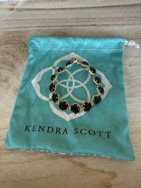 Kendra Scott Black and Gold Grace Bracelet